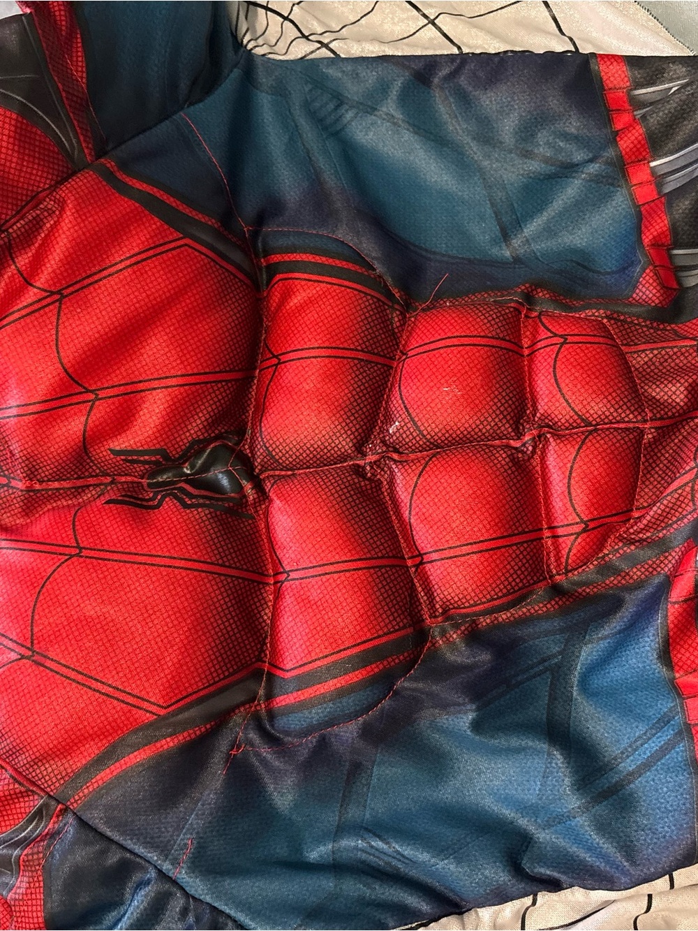 Marvel Red and Blue Spider Muscle Kids Superhero Costume - Picture 3 of 10